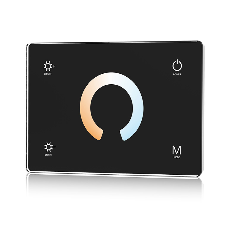 T2(IT) 4CH*3A 12-24VDC Constant Voltage Tunable White Touch LED Wall Panel Controller T2(IT) 4CH*3A 12-24VDC Constant Voltage Tunable White Touch LED Wall Panel Controller